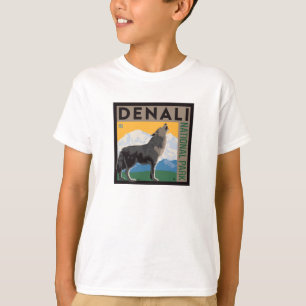 Denali National Park Howling Wolf T-Shirt
