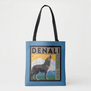 Denali National Park   Howling Wolf Tote Bag