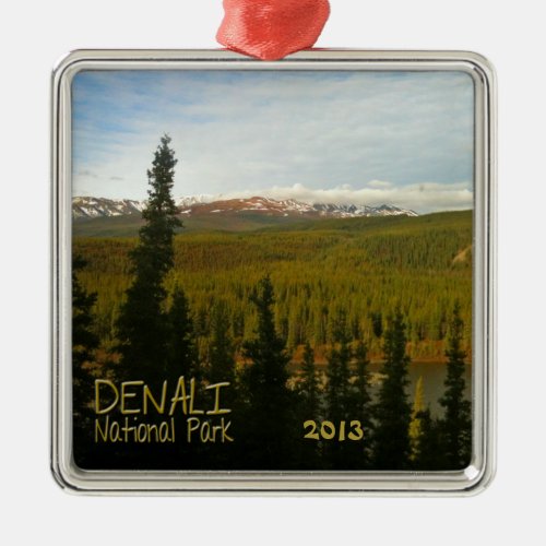 Denali National Park in Alaska Metal Ornament