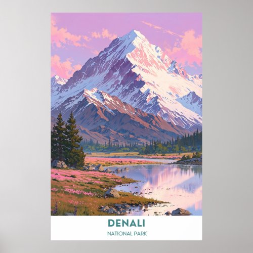 Denali National Park Landscape Poster