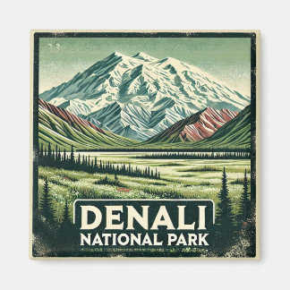 Denali National Park  Magnet