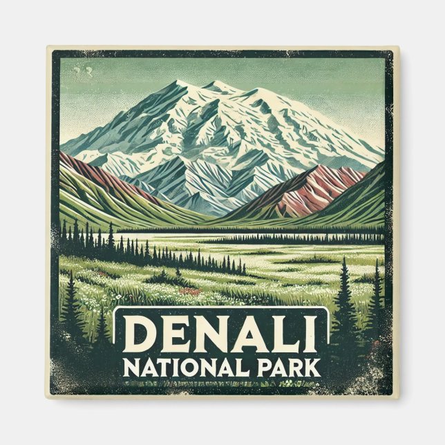 Denali National Park  Magnet (Front)