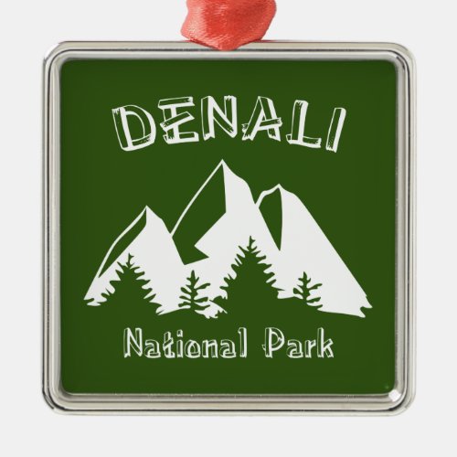 Denali National Park Metal Ornament