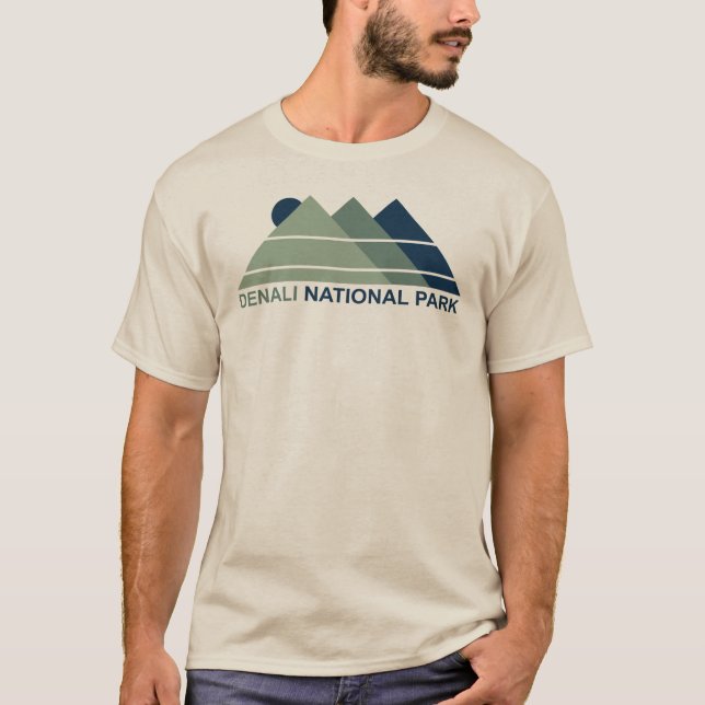 Denali National Park Mountain Sun T-Shirt (Front)