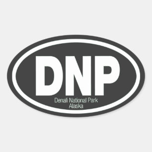 Denali National Park Oval Sticker