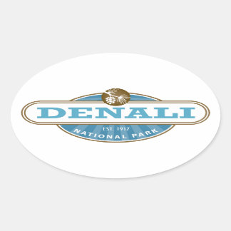 Denali National Park Oval Sticker