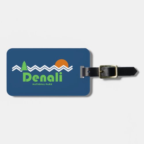 Denali National Park Retro Luggage Tag