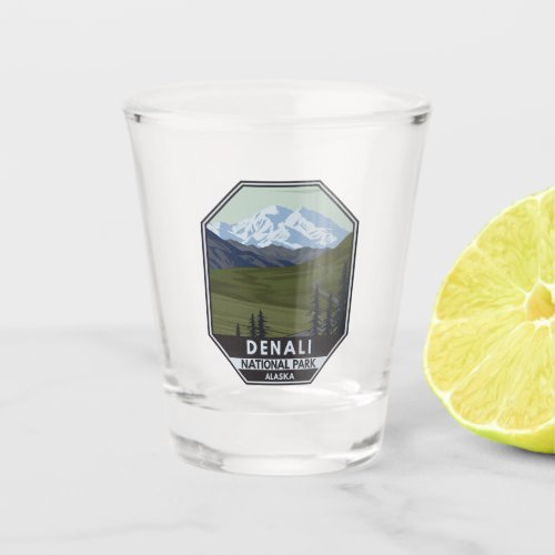 Denali National Park Road to Denali  Shot Glass