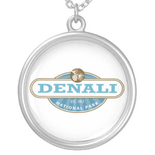 Denali National Park Silver Plated Necklace