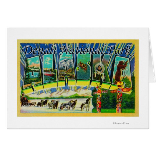 Denali Nat'l Park, Alaska - Large Letter Scenes Cards (Front Horizontal)
