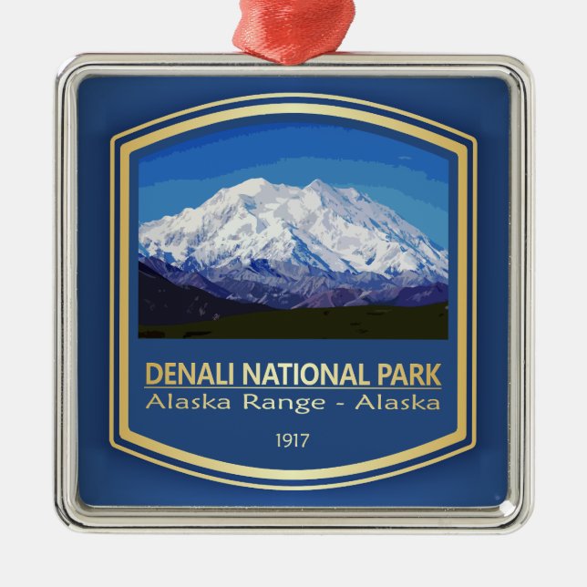 Denali NP (PF1) Metal Ornament (Front)