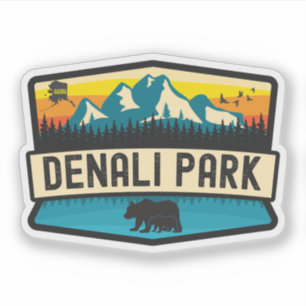 Denali Park, Alaska Sticker