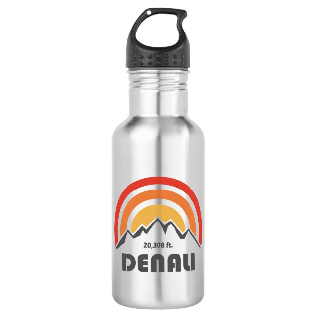 Denali Stainless Steel Water Bottle (Front)