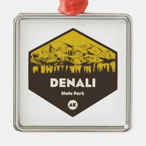 Denali State Park Alaska Metal Ornament
