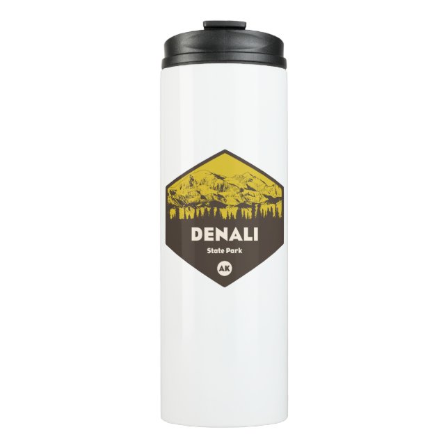 Denali State Park Alaska Thermal Tumbler (Front)
