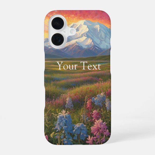 Denali Wildflowers Iphone Case (Back)