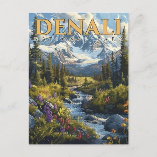 Denalis Majesty _ A National Park Adventure Postcard