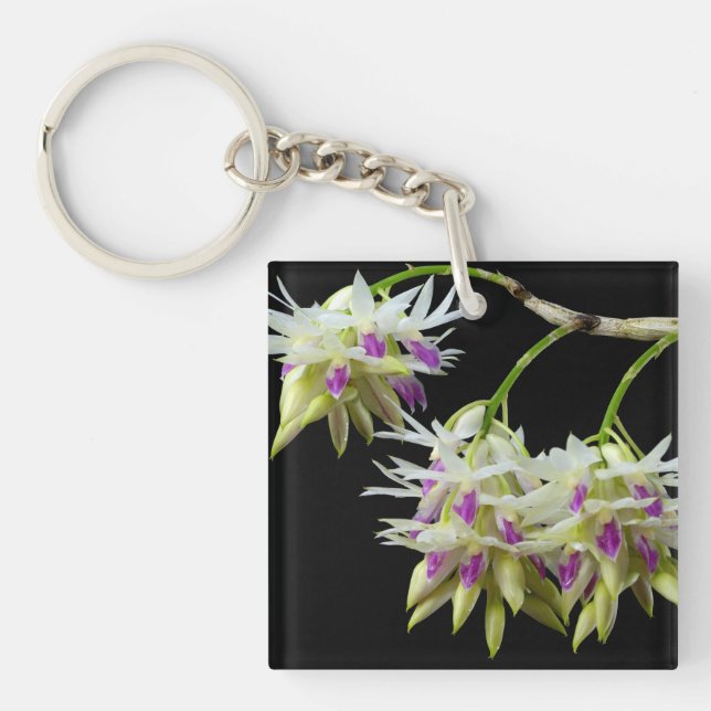 Dendrobium Amethystoglossum Keychain (Front)