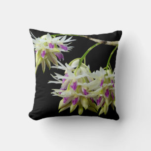 Dendrobium Amethystoglossum Throw Pillow