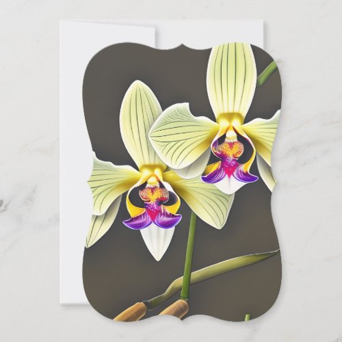 Dendrobium Bamboo Orchid Triptych Note Card