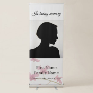 Dendrobium orchid memorial retractable banner