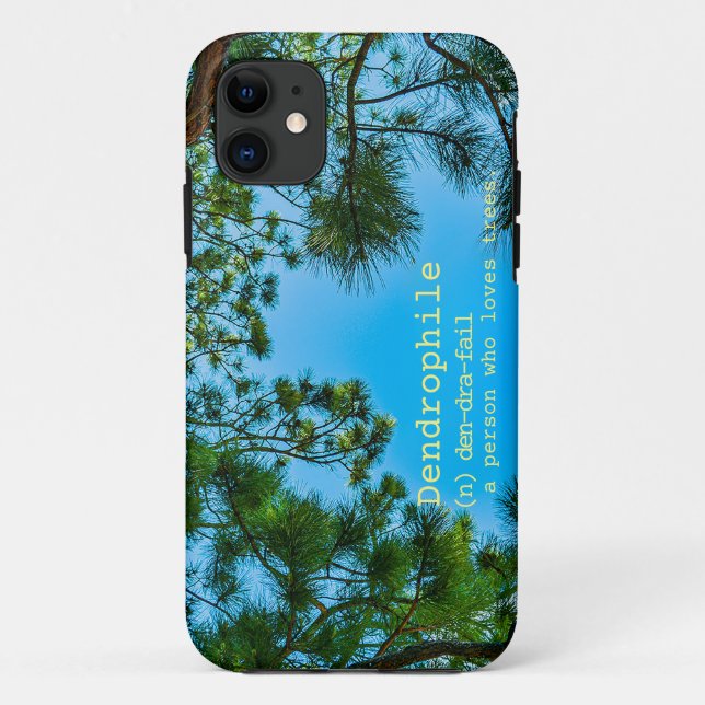 "Dendrophile" meaning custom text color Case-Mate iPhone Case (Back)