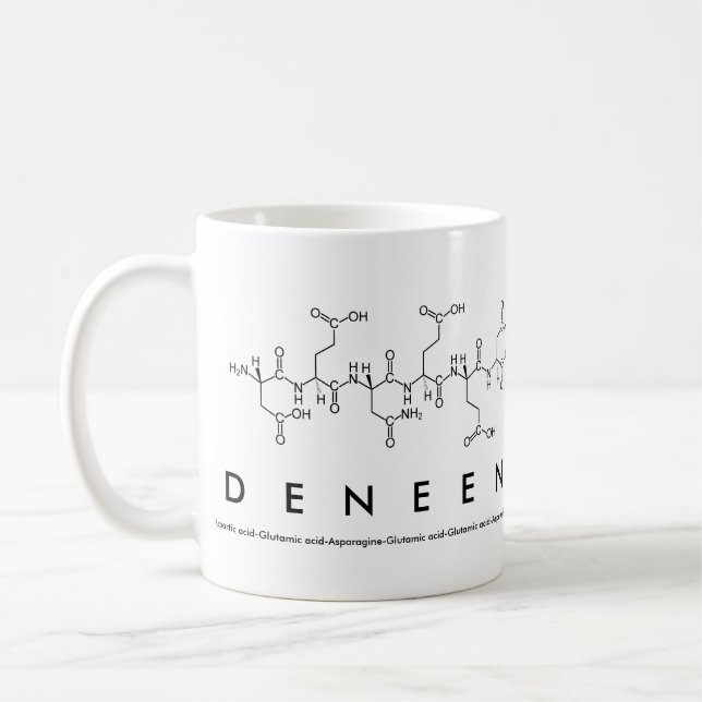 Deneen peptide name mug (Left)