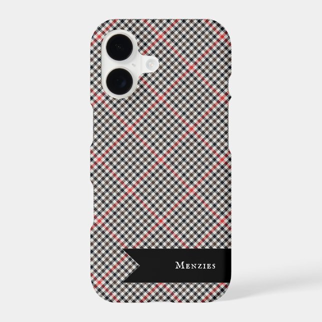 Denholm District Tweed Check Pattern iPhone Case (Back)