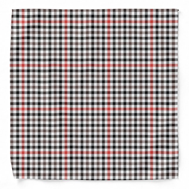 Denholm Estate Check Pattern Scottish Plaid Bandana (Front)