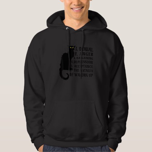 Denial Anger Bargaining Depression 5 Stages Of Wak Hoodie