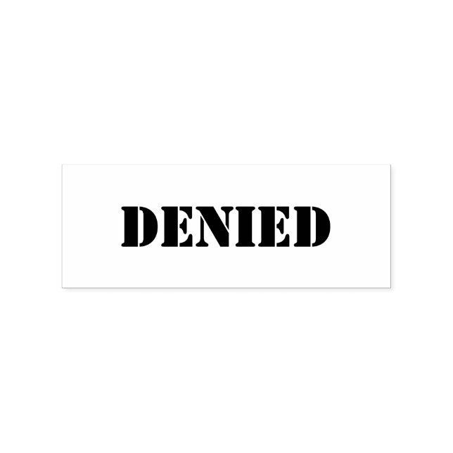 Denied Rubber Stamp (Imprint)