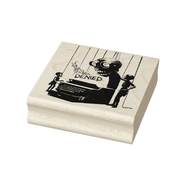“Denied” - Signed, The Printer Rubber Stamp (Stamp)
