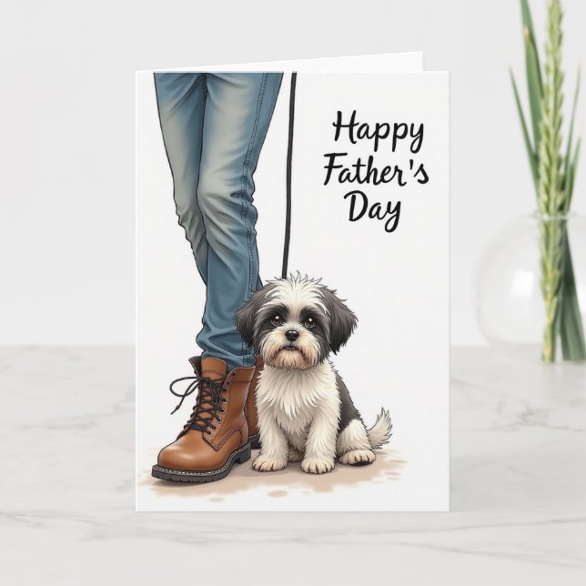 Denim And Boots Fathers Day Card (Front)