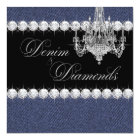 Denim And Diamond Theme Party Invitation Zazzle Com
