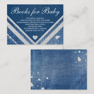 Denim and Diamonds Book Request Enclosure Card