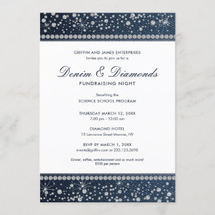 Denim and Diamonds Invitation