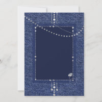 Denim and diamonds invitation