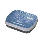 Denim and Diamonds Party Candy Tin (Side)