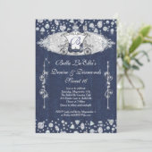 Denim and Diamonds Party Invitations (Standing Front)