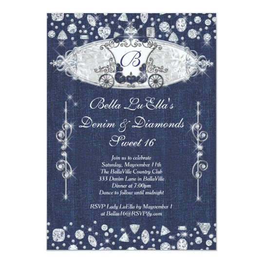 Denim And Diamonds Invitation Ideas 7