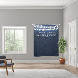 Denim and Diamonds Photo Backdrop Sparkling Event Blackout Curtains