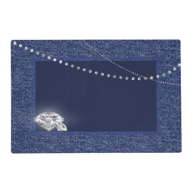 Denim and diamonds  placemat (Front)