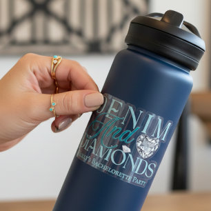 Denim and Diamonds Western Bachelorette Sticker