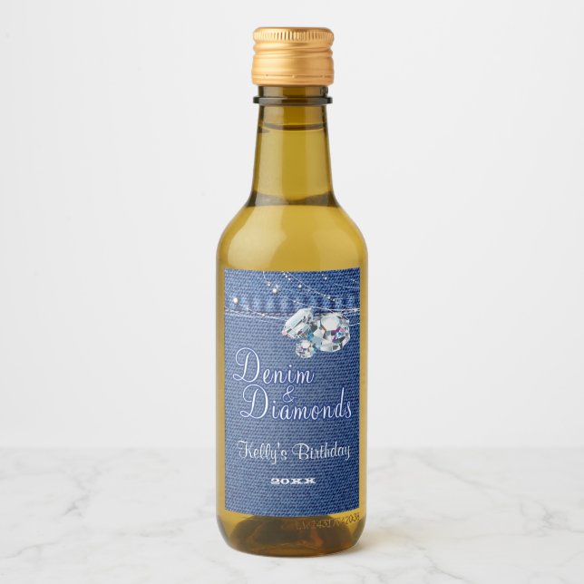Denim and Diamonds Wine Label (Front)