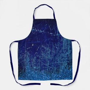 Denim and glitter apron