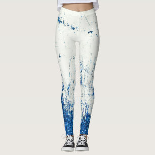 Denim and glitter leggings