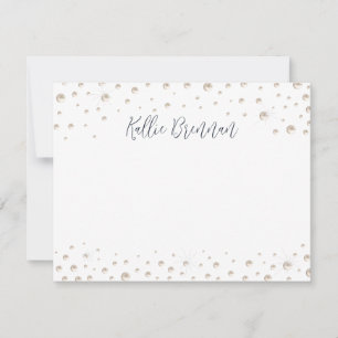 Denim and Pearls Thank You Card