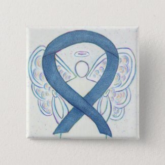 Denim Blue Angel Awareness Ribbon Custom Pins