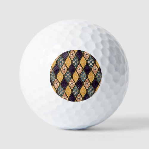 Denim Blue Art Nouveau Seamless Golf Balls