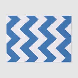 Denim Blue Bold Mod Chevron Tissue Paper